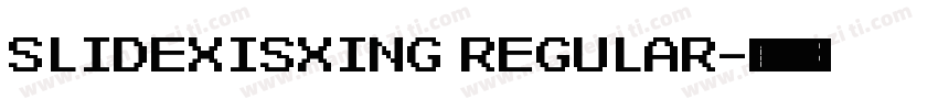 SLIDEXISXING REGULAR字体转换